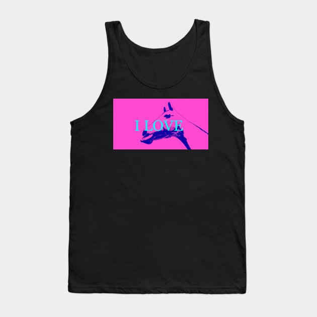 I love horses face mask design A Tank Top by dltphoto